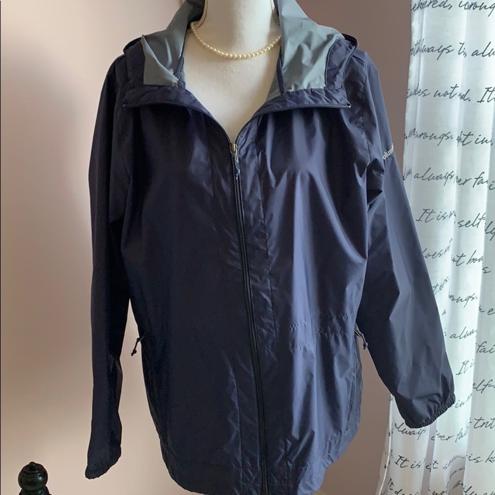 NWOT Columbia Rain ☔️ Jacket 🧥 Navy